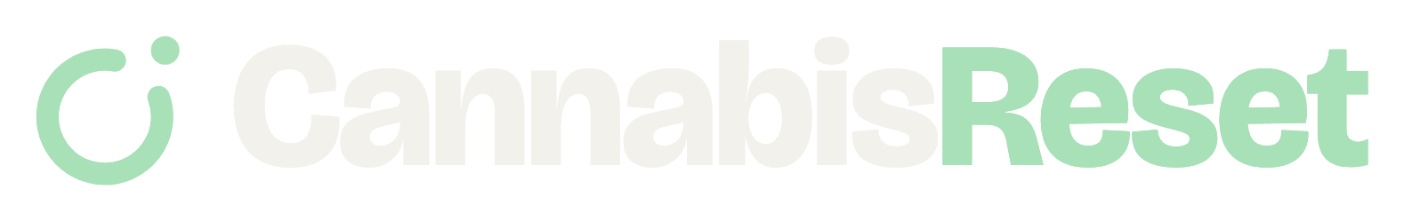 CannabisReset wordmark on dark